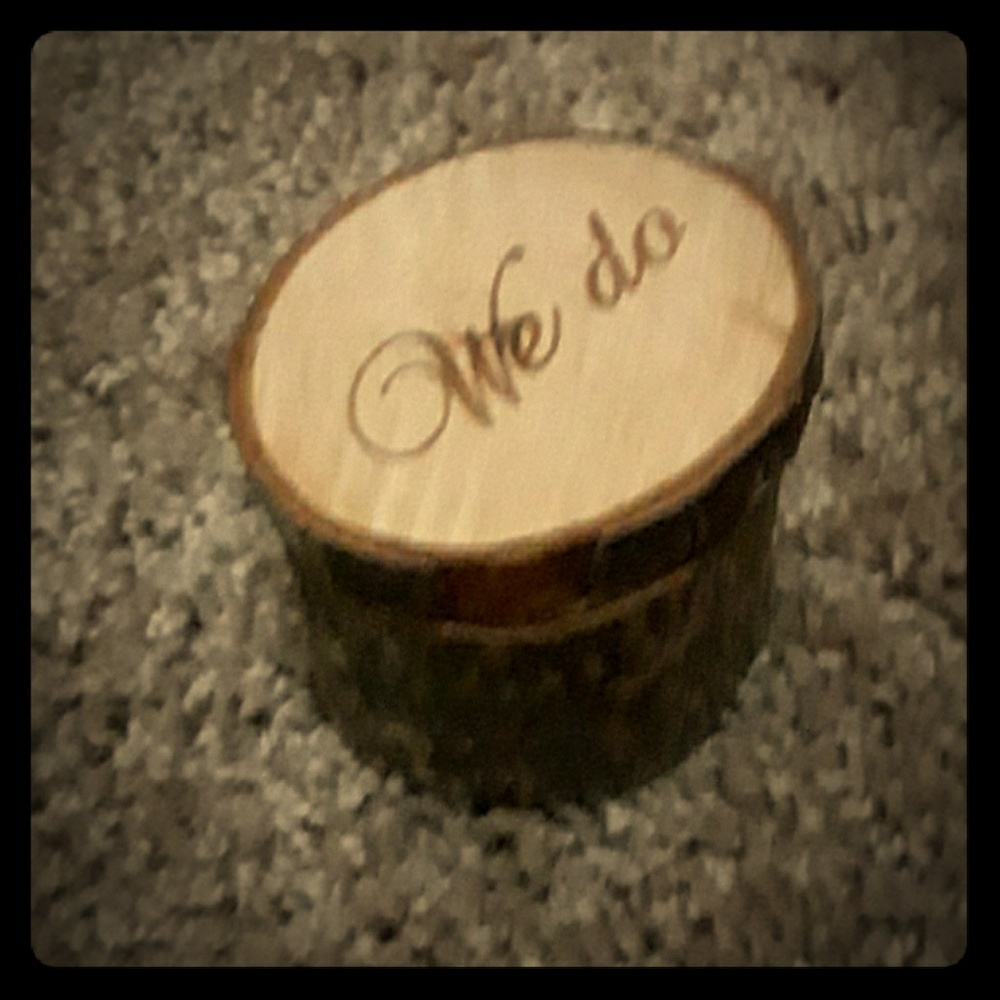 We Do wooden ring box